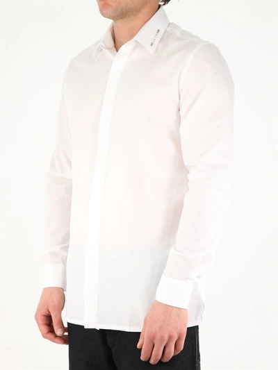 Shop Alyx White Cotton Shirt With Logo