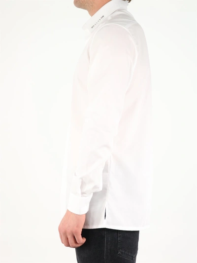 Shop Alyx White Cotton Shirt With Logo