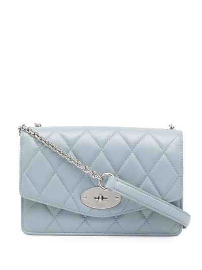 Mulberry Darley Quilted Leather Shoulder Bag In Blue ModeSens