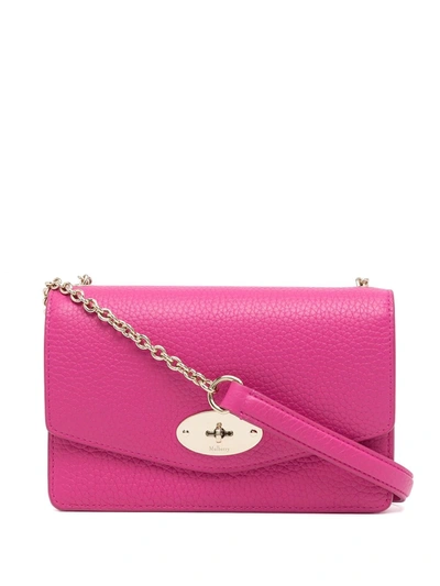 Shop Mulberry Darley Twist-lock Shoulder Bag In Rosa