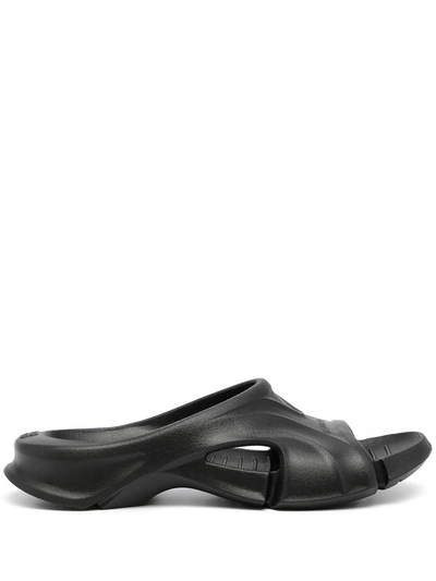 Shop Balenciaga Mold Slip-on Sandals In Schwarz