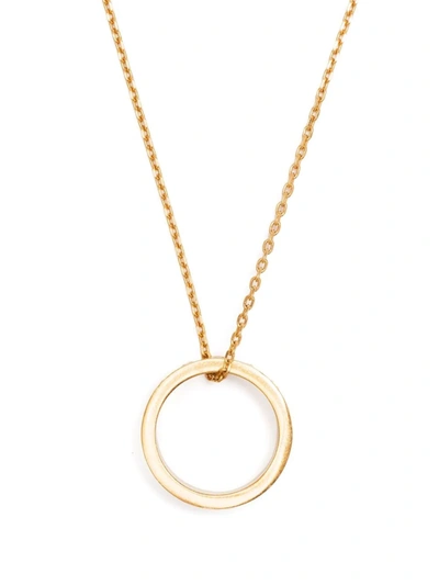 Shop Maison Margiela Ring-pendant Necklace In Gold