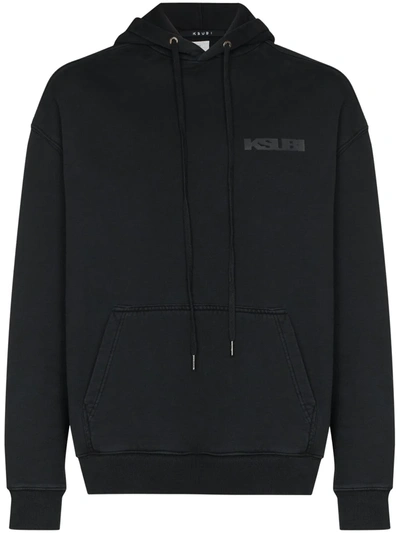 Shop Ksubi Sign Of The Times Cotton Hoodie In Black