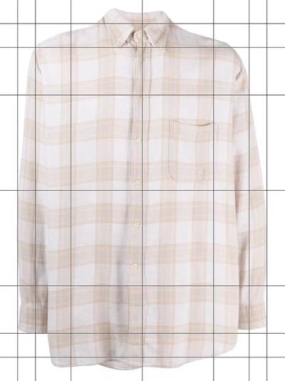 Pre-owned Burberry 2000s Checked Shirt In Neutrals