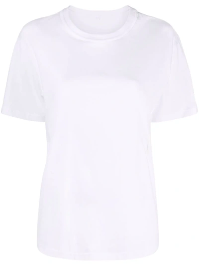 Shop Alexander Wang T Round Neck Short-sleeved T-shirt In White