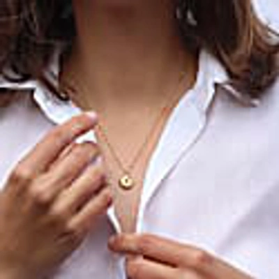 Lee Renee Ammonite Diamond Necklace - Gold In Diamond