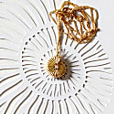 Lee Renee Ammonite Diamond Necklace - Gold In Diamond