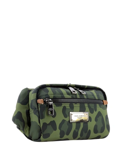 Shop Dolce & Gabbana "camouflage" Belt Bag In Green