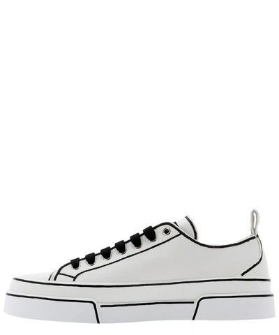 Shop Dolce & Gabbana Canvas Sneakers In White