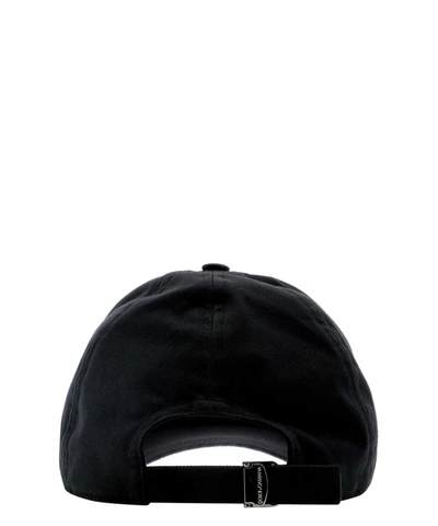Shop Dolce & Gabbana Plaque Cap In Black  