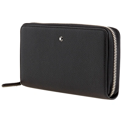 Shop Montblanc Meisterstuck Soft Grain Wallets 126255 In Black