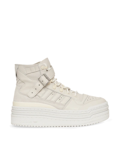 Shop Adidas Consortium Triple Platforum Hi Sneakers In Off White/cream White