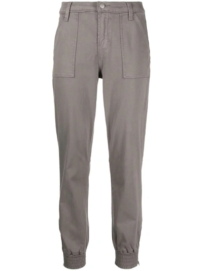 Shop J Brand Grey Arkin Zip-ankle Track Pants