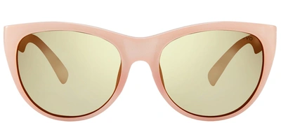Shop Revo Barclay Cat Eye Polarized Sunglasses In Champagne