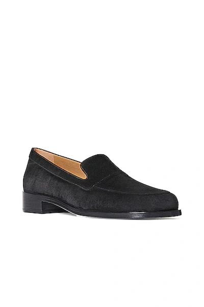 Shop The Row Garcon Suede Loafers In Black