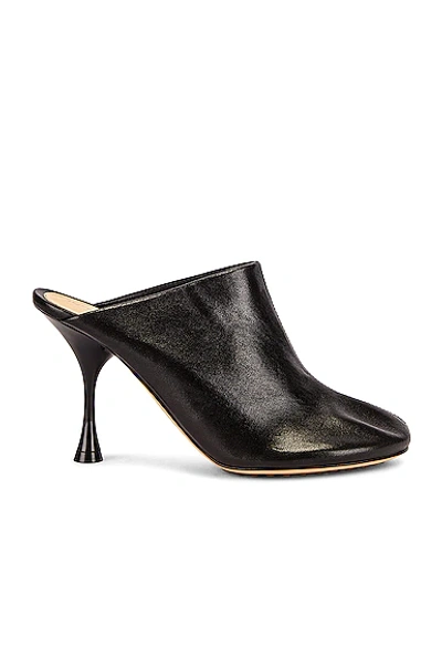 Shop Bottega Veneta Dot Sock Mules In Black