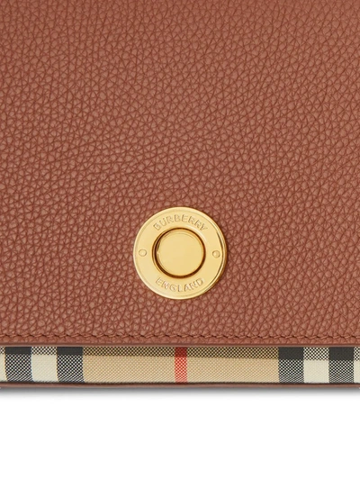 Shop Burberry Vintage Check Details Crossbody Bag In Mixed Colours