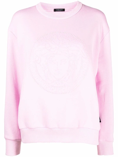 Shop Versace Sweaters Pink