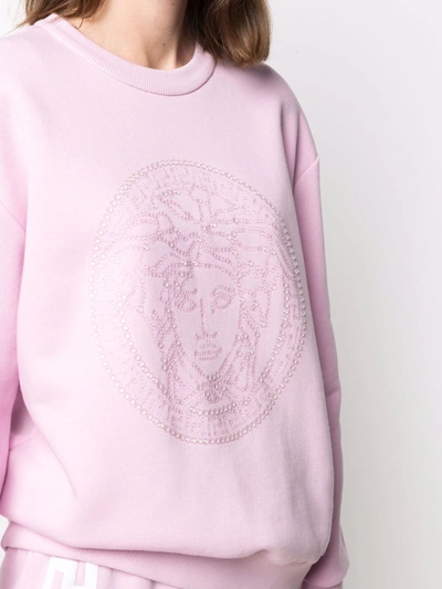 Shop Versace Sweaters Pink