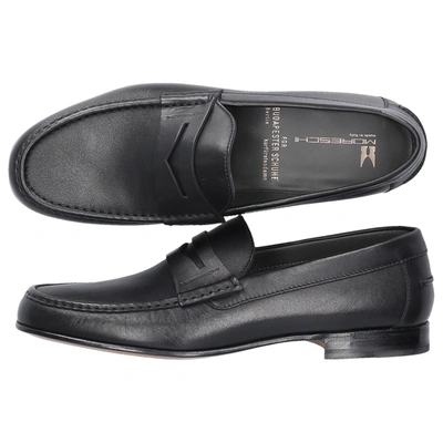 Shop Moreschi Loafers Borgogna Calfskin In Black