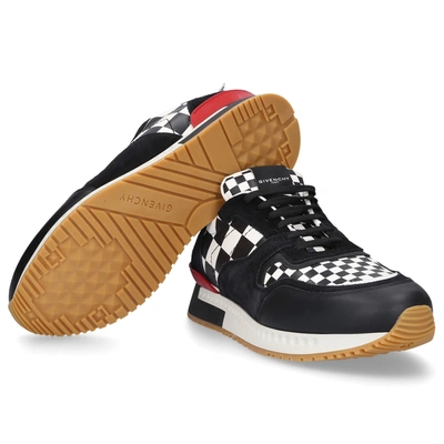 Shop Givenchy Low-top Sneakers Miles Calfskin In Black