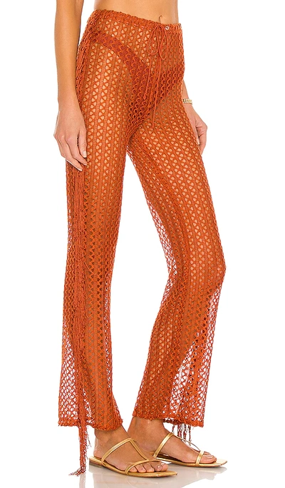 Shop Camila Coelho Kira Pants In Rust