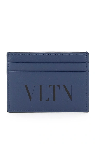 Shop Valentino Garavani Vltn Cardholder In Blue