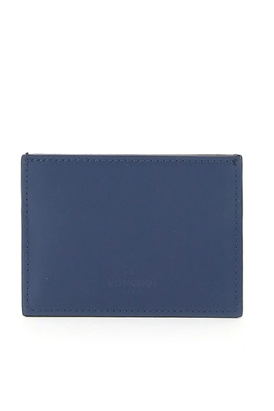 Shop Valentino Garavani Vltn Cardholder In Blue