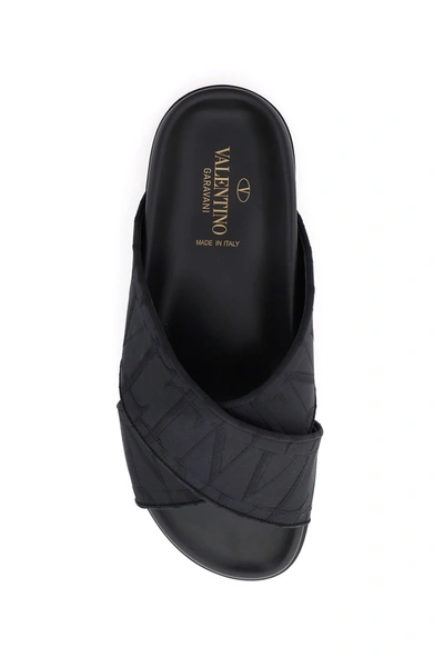 Shop Valentino Garavani Vltn Times Loafers In Black