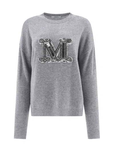 Shop Max Mara Rodeo Sweater In Light Grey