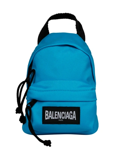 Shop Balenciaga Oversized Bpack Mini In Blue