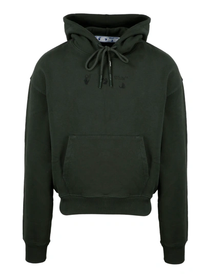 Shop Off-white Bolt Arrow Hoodie In Green
