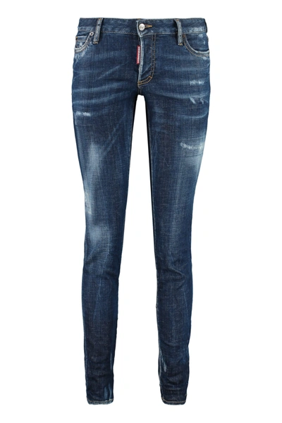Shop Dsquared2 Jennifer Jean 5-pocket Jeans In Denim