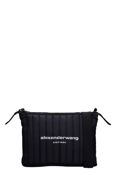 Shop Alexander Wang Elite Shoulder Bag In Black Nylon
