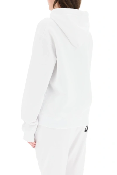 Shop Dsquared2 Logo Sweatshirt With Hood In White