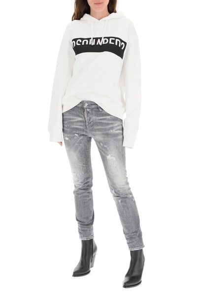 Shop Dsquared2 Cool Girl Jeans In Grey