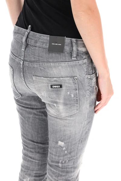 Shop Dsquared2 Cool Girl Jeans In Grey