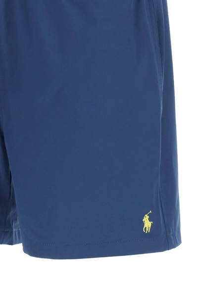 Shop Polo Ralph Lauren Swim Trunks With Logo In Blue