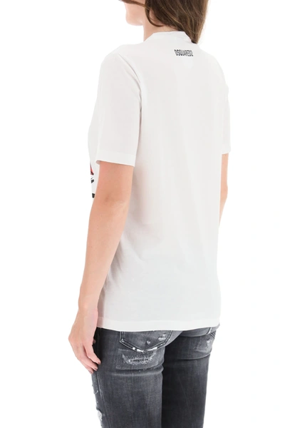 Shop Dsquared2 Icon Ciro Print T-shirt In White