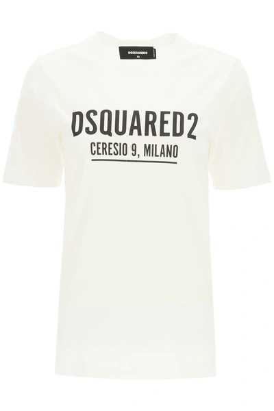 Shop Dsquared2 Ceresio9 Print T-shirt In White