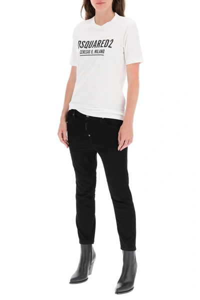 Shop Dsquared2 Ceresio9 Print T-shirt In White