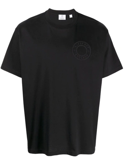 Shop Burberry Oversized England Emblem Logo T-shirt Black