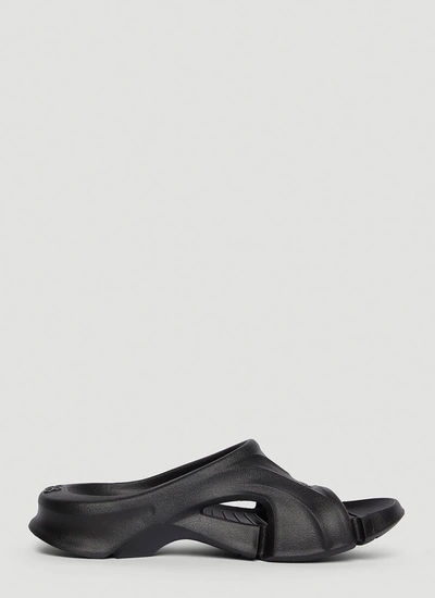 Shop Balenciaga Mold Slides In Black