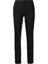 Saint Laurent Tux Stripe Trousers In 블랙