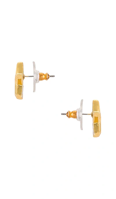 Shop Lele Sadoughi Ashford Star Stud Earrings In Metallic Gold