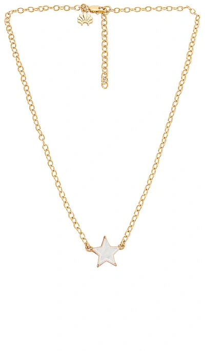 Shop Lele Sadoughi Ashford Star Charm Necklace In Metallic Gold