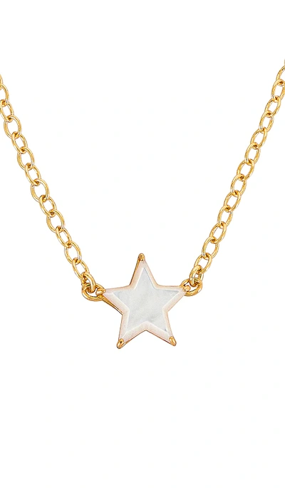 Shop Lele Sadoughi Ashford Star Charm Necklace In Metallic Gold