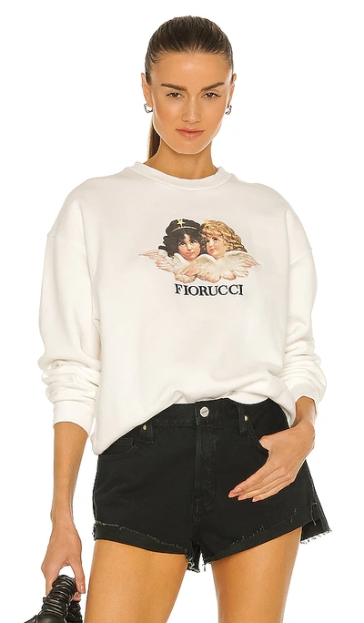 Shop Fiorucci Vintage Angels Sweatshirt In White