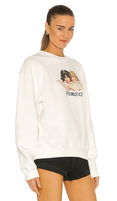 Shop Fiorucci Vintage Angels Sweatshirt In White