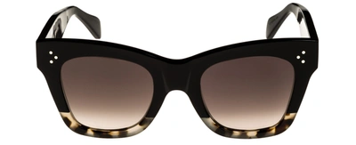 Shop Celine 40004i Cat-eye Sunglasses In Brown